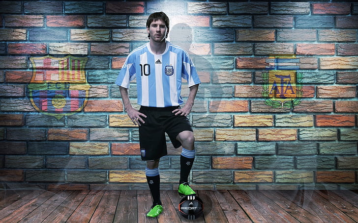 Lionel Messi, estrella, jugador de fútbol, Fondo de pantalla HD